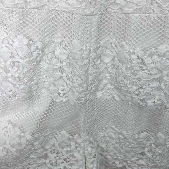 Guess Lexie Romper True White Lace Playsuit Womens Size 0 New With Tags Flaw NWT - Picture 5 of 16